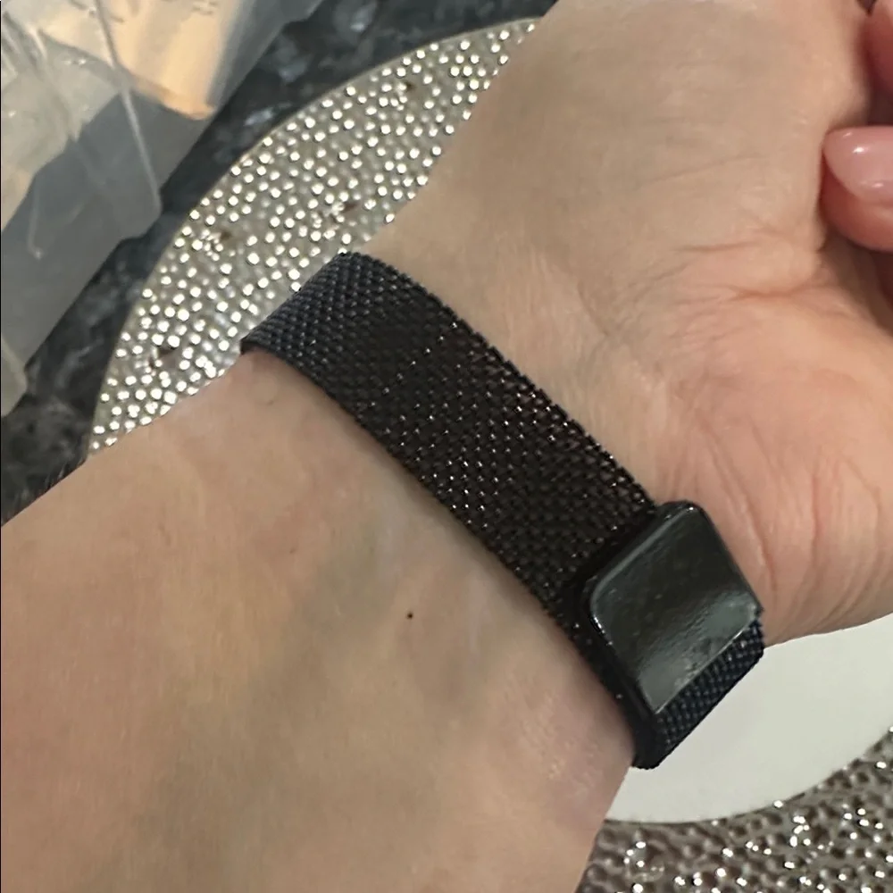 Cute Cat Face Watch Rhinestone Bow Magnetic Mesh Band